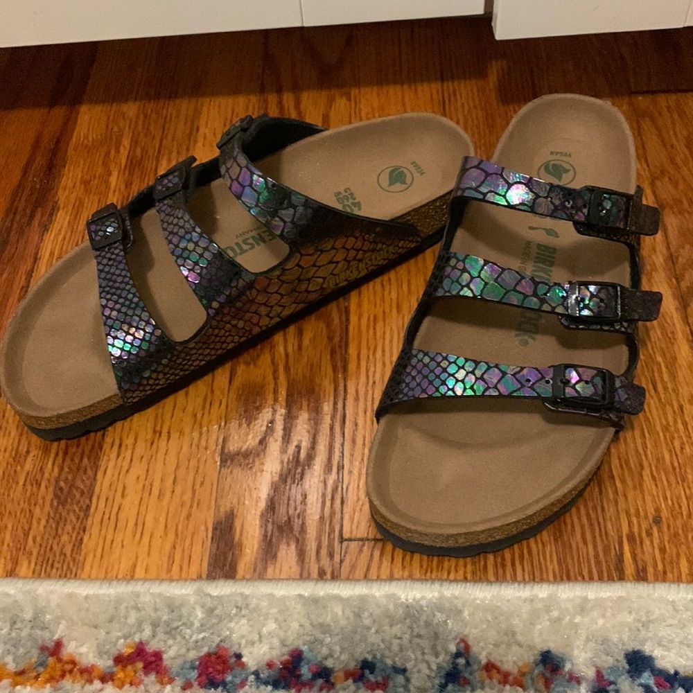 NEW Birkenstock Florida Fresh Snake Print Sandal